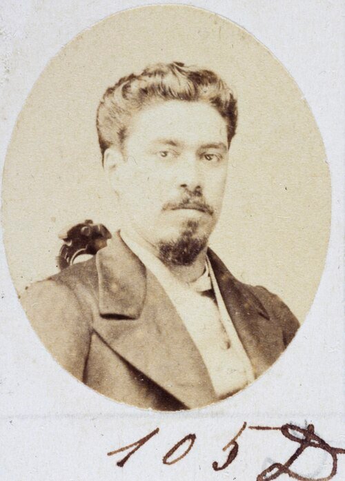 A nineteenth-century portrait, too damaged to identify